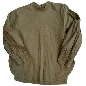 Intentionally Army Green Balloon Sleeve Blouse